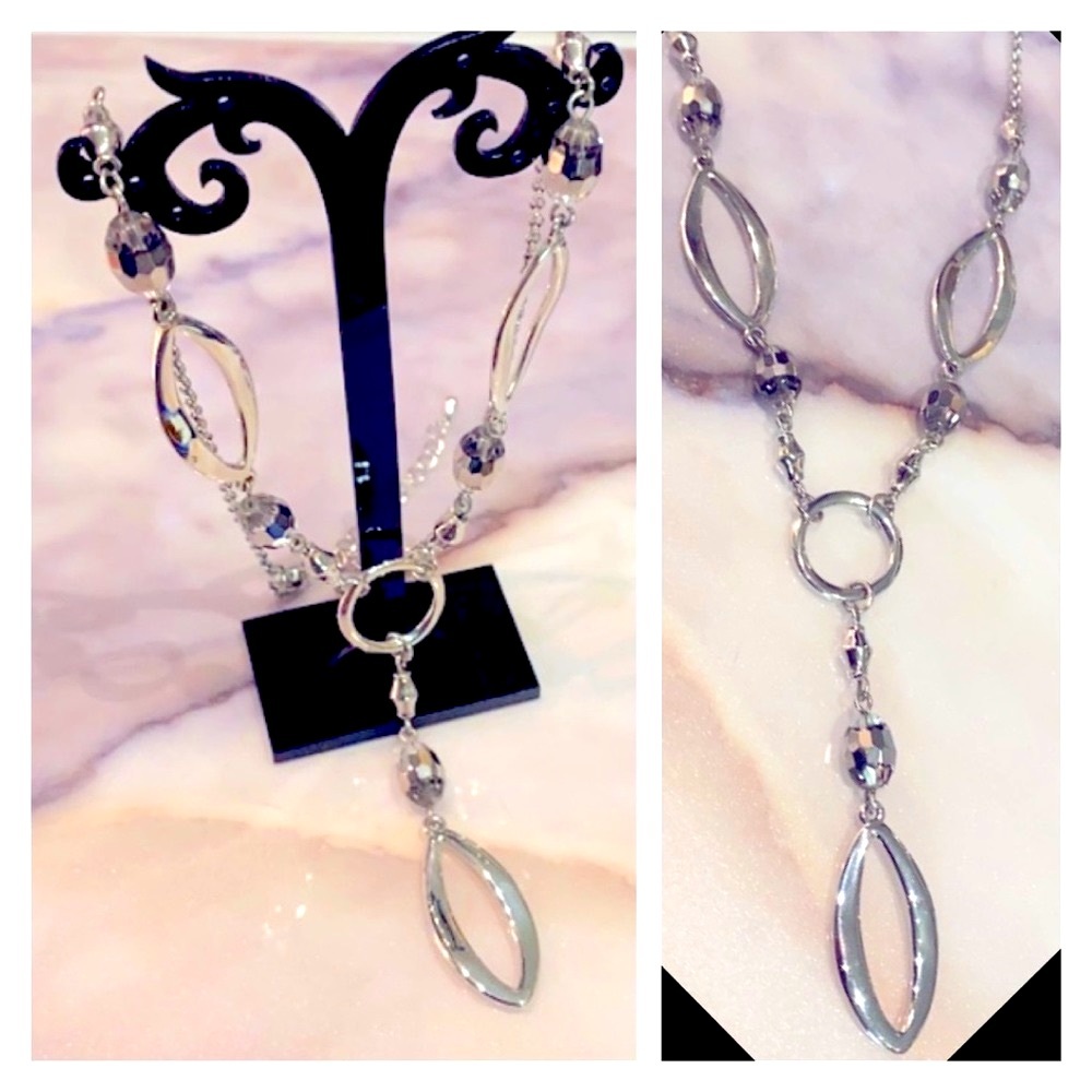 🆕 LIA SOPHIA Escapade / Beguile Silver Necklace … Brand New!!!